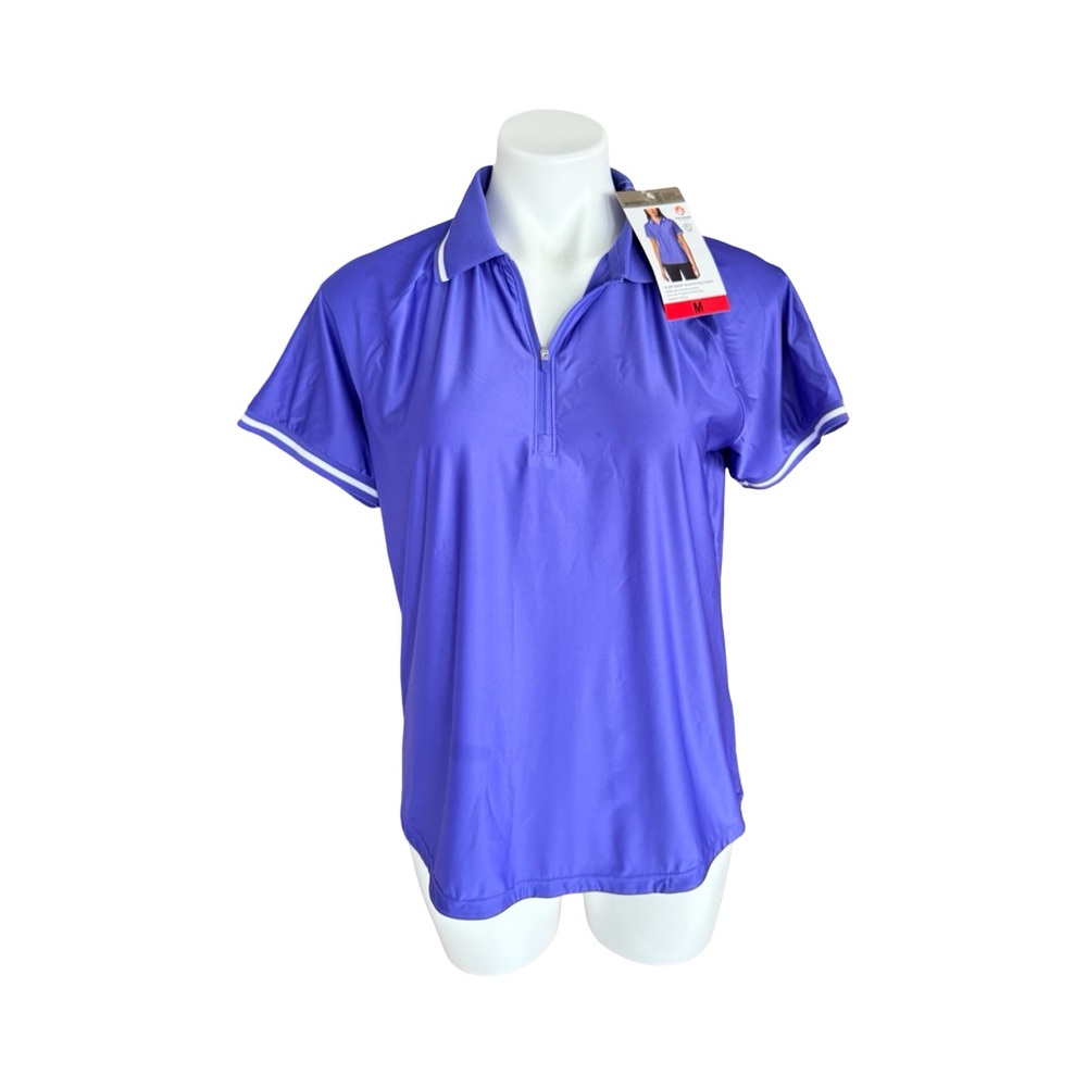 Mondetta Purple Dri-Fit Golf Pickleball, Tennis Polo Shirt Sz M NWT